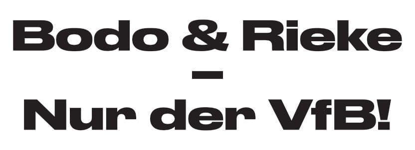 Bodo & Rieke - Nur der VfB!
