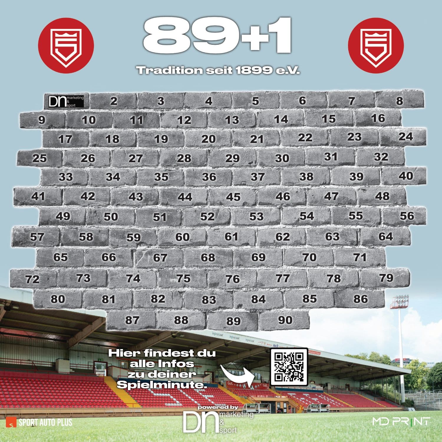 Sponsorenwand 89+1