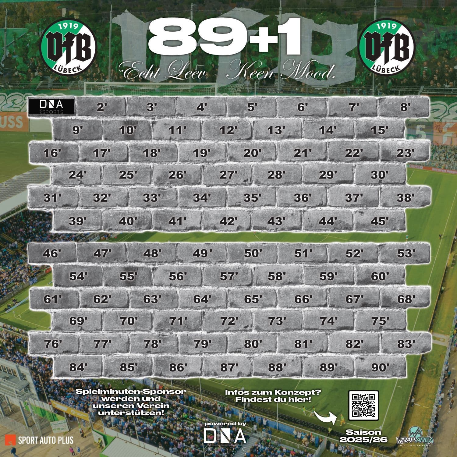 Sponsorenwand 89+1