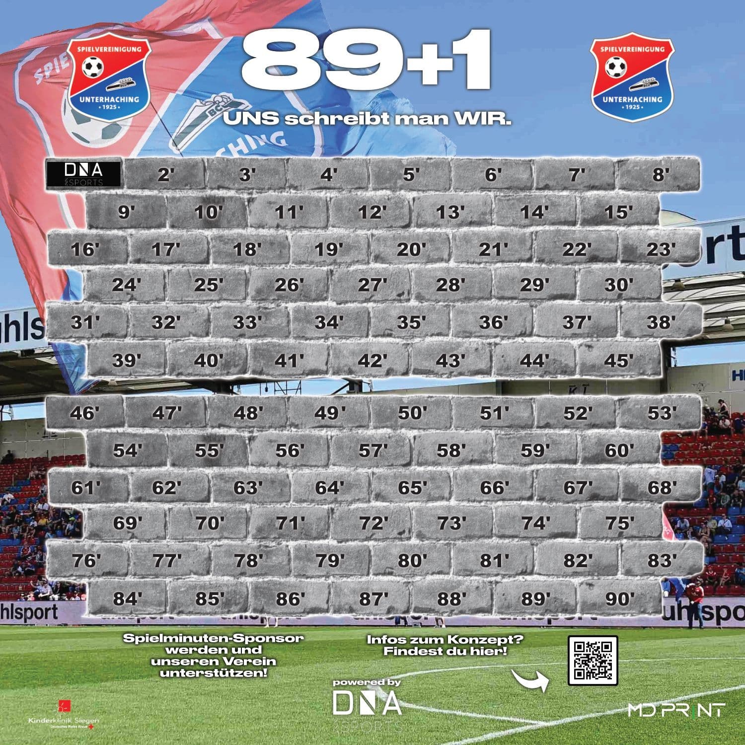 Sponsorenwand 89+1
