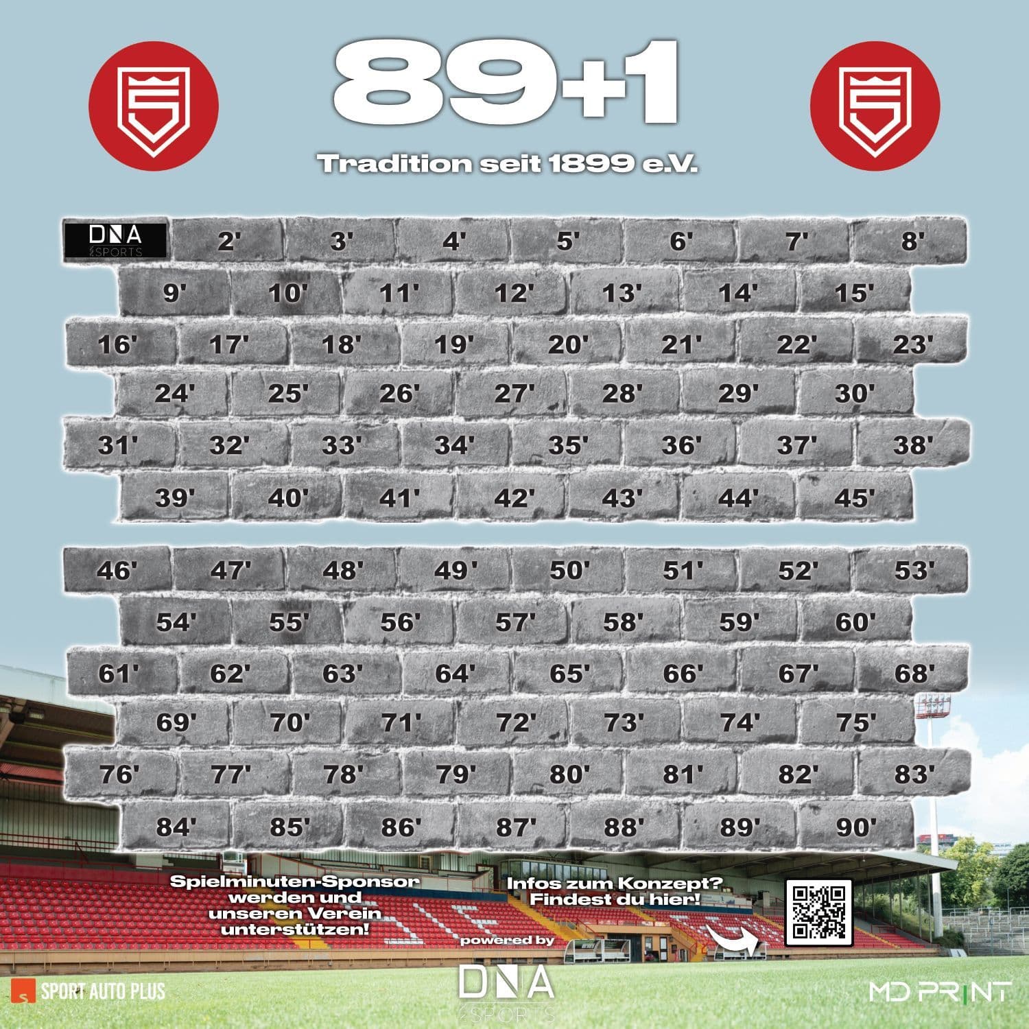 Sponsorenwand 89+1