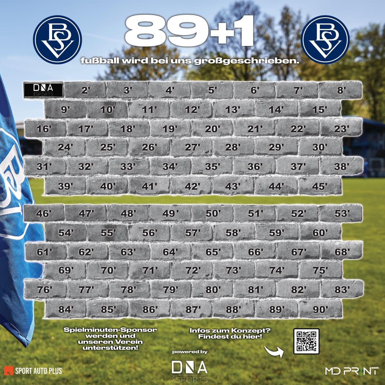Sponsorenwand 89+1