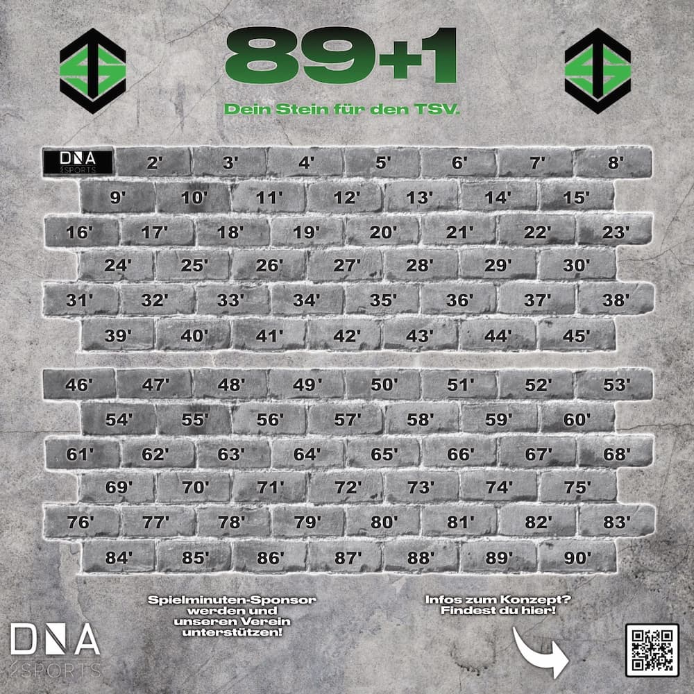 Sponsorenwand 89+1