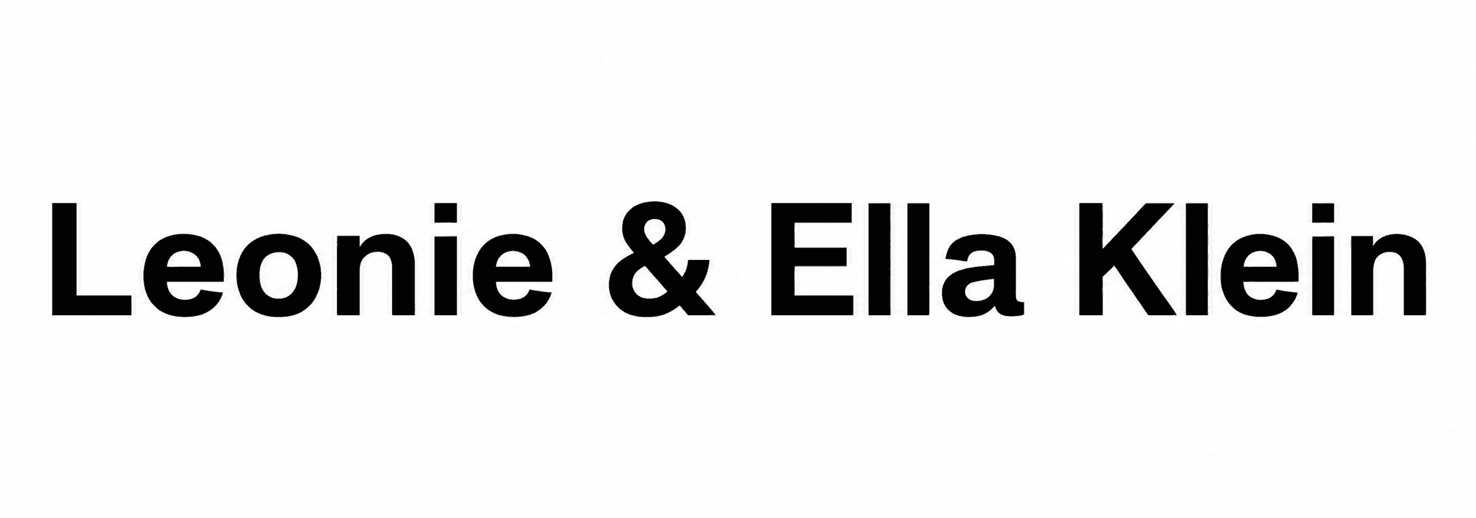 Leonie und Ella Klein