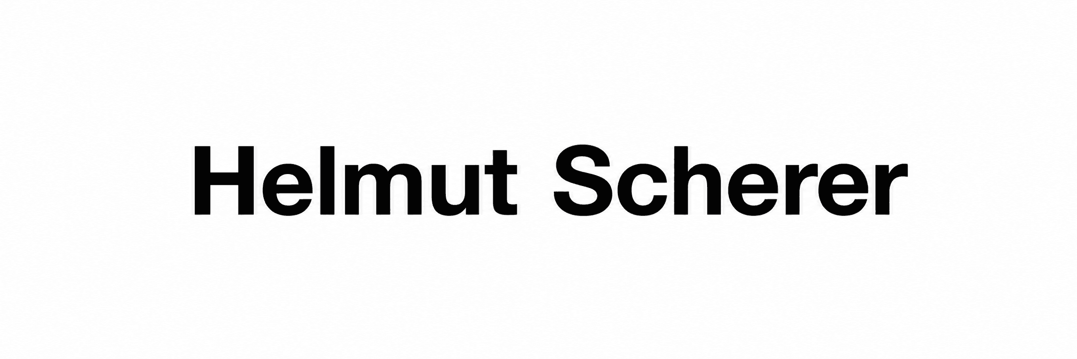 Helmut Scherer